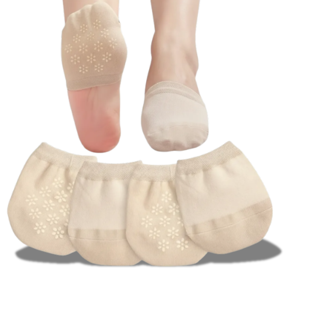 Women Seamless No Show Half Socks Pack Of 4