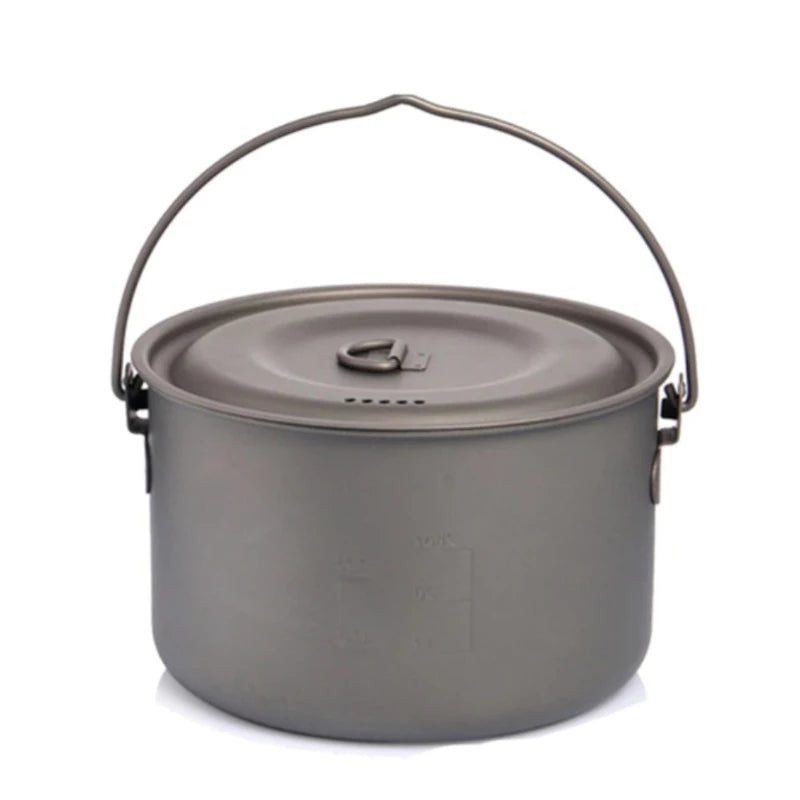 Titanium Cookware Pot With Handle For Camping-USA Camp Zone