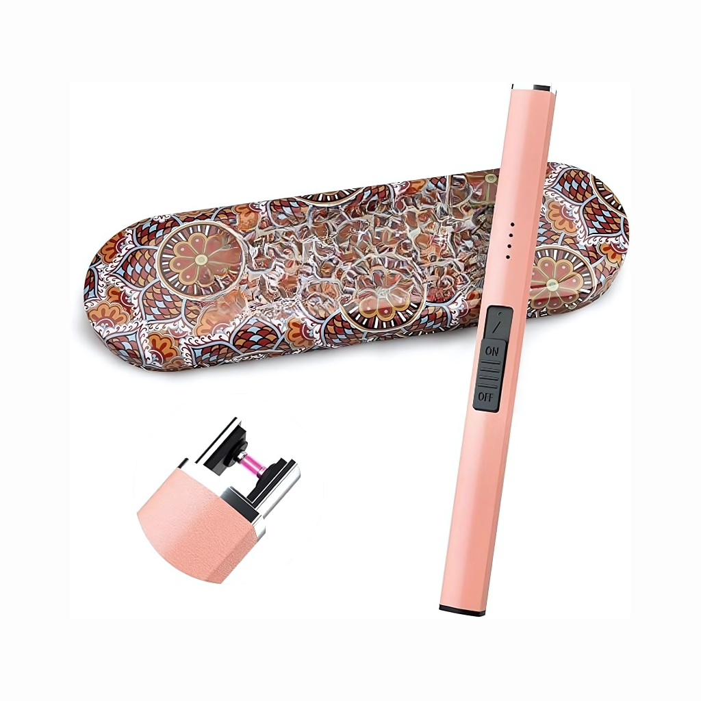 Electric Flameless Plasma Arc Lighter With Gift Box