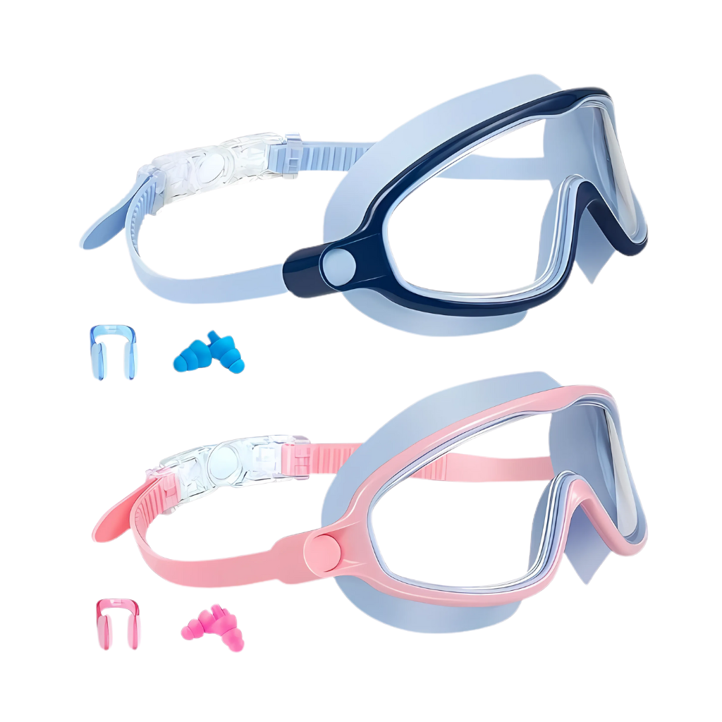Pack Of 2 Kids Anti Fog Swim Goggles