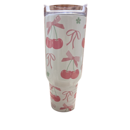Cherry Coquette 40 oz Travel Tumbler-USA Camp Zone