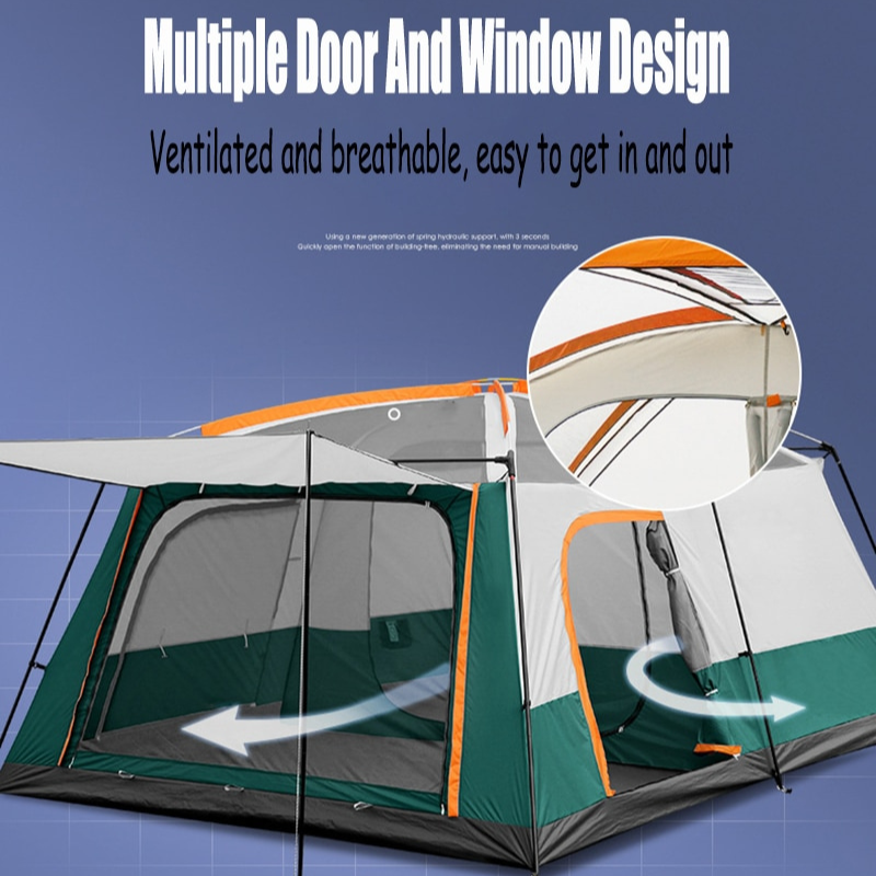 Outdoor Family Camping Large Tent-USA Camp Zone