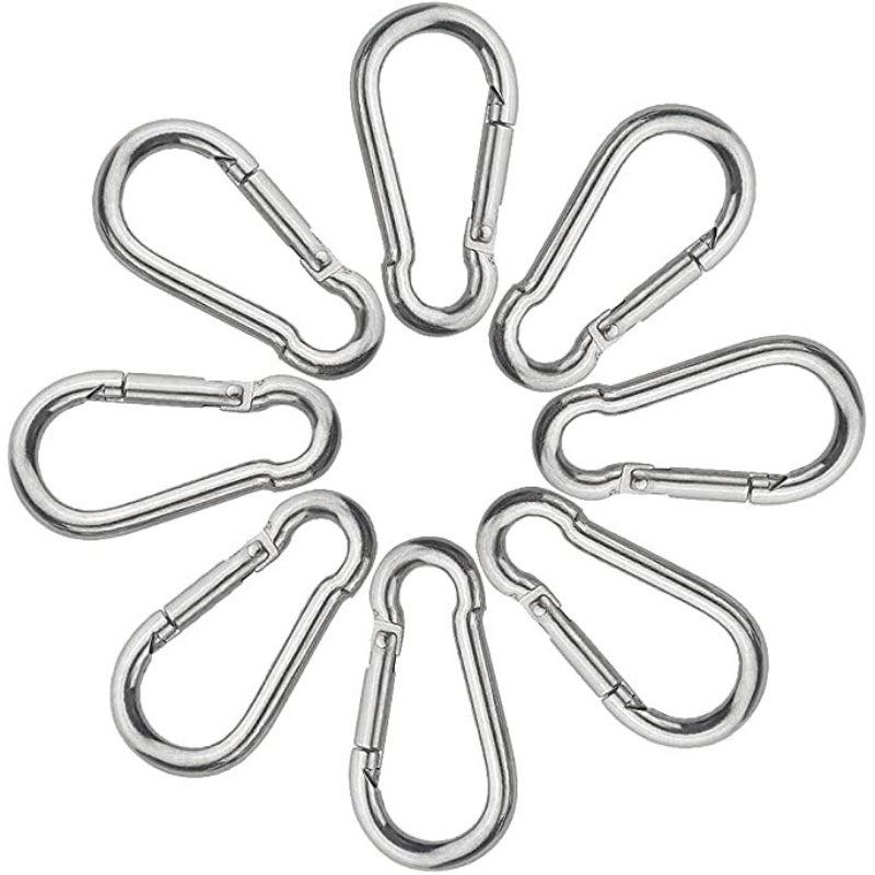 Aluminum Alloy D-Ring Buckle Spring Carabiners-USA Camp Zone