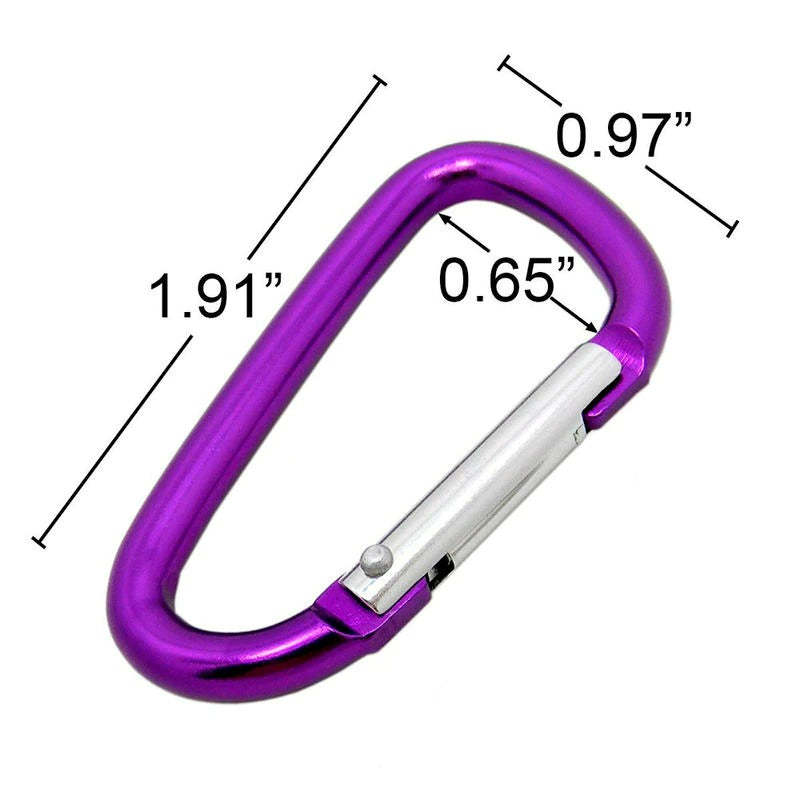 Aluminum Alloy D-Ring Buckle Spring Carabiners-USA Camp Zone