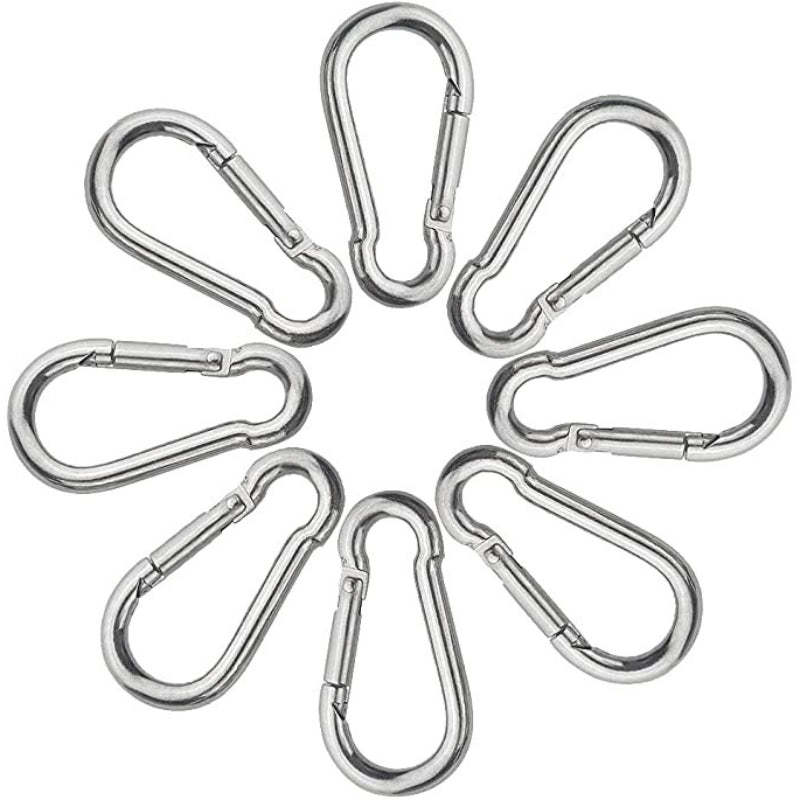 Aluminum Alloy D-Ring Buckle Spring Carabiners-USA Camp Zone