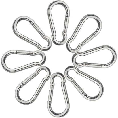 Aluminum Alloy D-Ring Buckle Spring Carabiners-USA Camp Zone