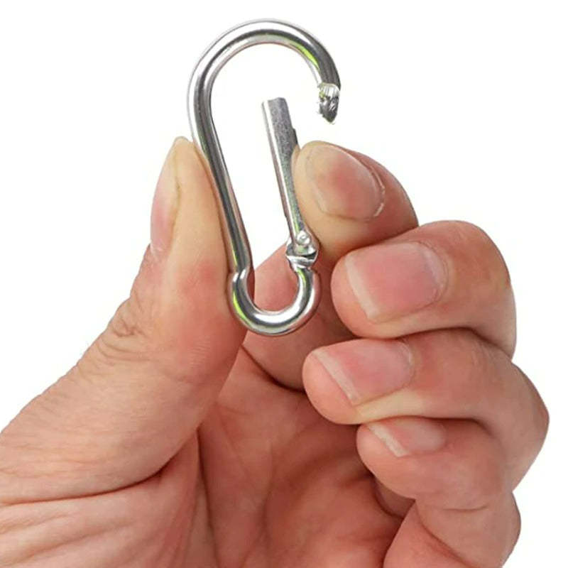 Aluminum Alloy D-Ring Buckle Spring Carabiners-USA Camp Zone