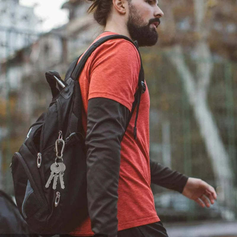 Aluminum Alloy D-Ring Buckle Spring Carabiners-USA Camp Zone