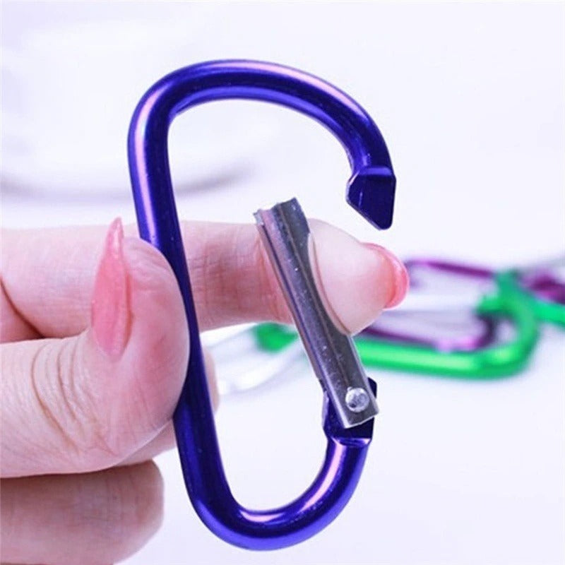 10pcs D-Type Aluminum Alloy Carabiner-USA Camp Zone