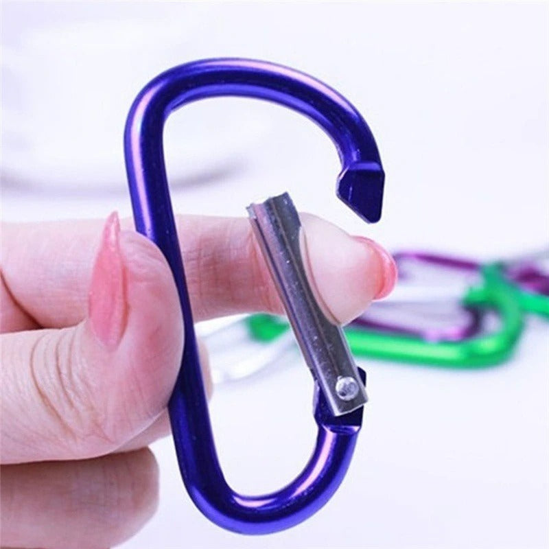 Aluminum Alloy D-Ring Buckle Spring Carabiners-USA Camp Zone