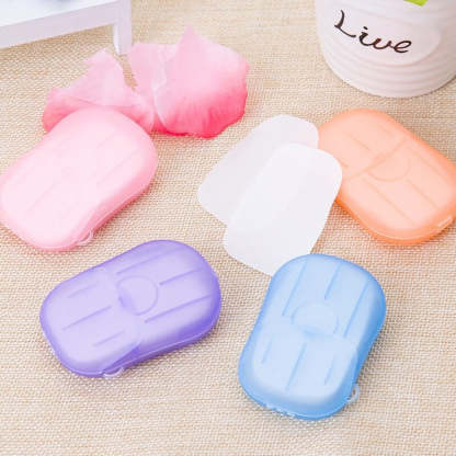 20 Pcs Portable Disposable Soap Paper Flakes-USA Camp Zone