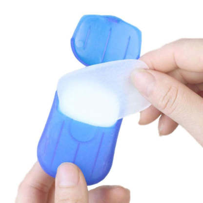 20 Pcs Portable Disposable Soap Paper Flakes-USA Camp Zone