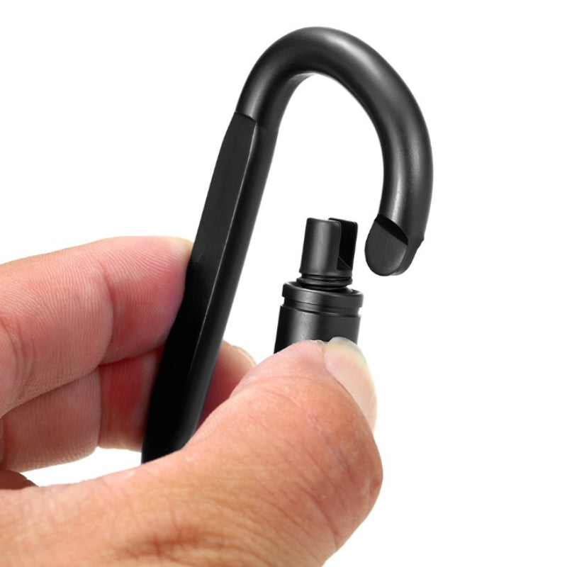 Outdoor Screw Lock Buckle D-Shaped Carbine Hook-USA Camp Zone