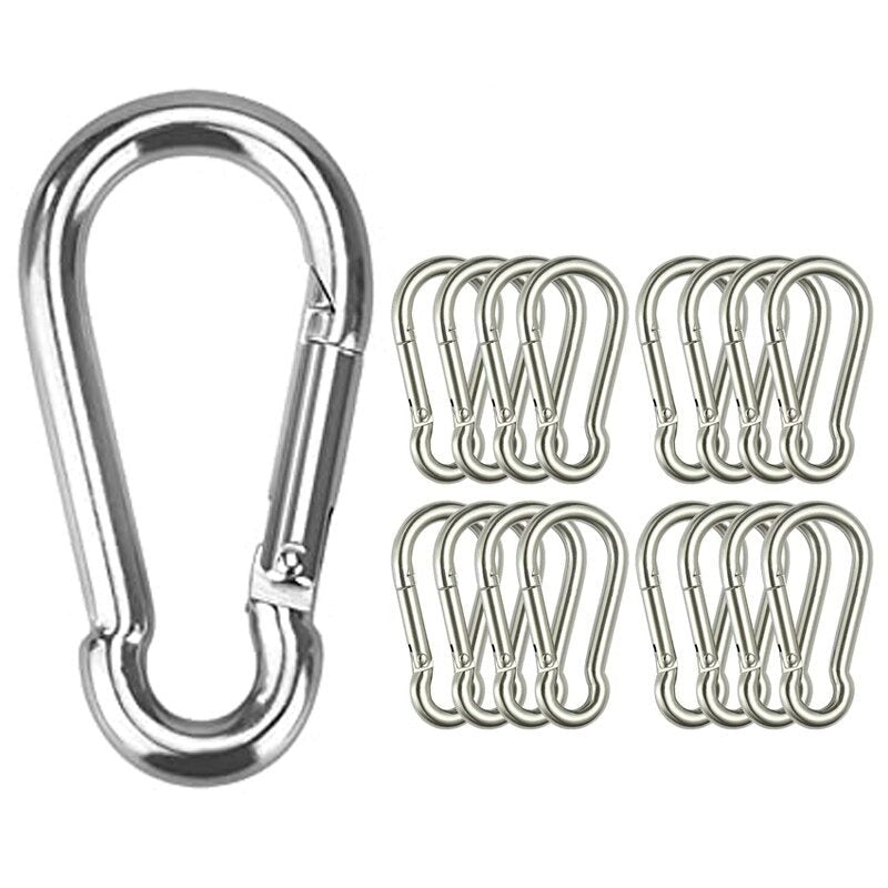 Aluminum Alloy D-Ring Buckle Spring Carabiners-USA Camp Zone