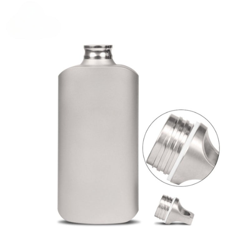 Titanium Water Wine Coffee Tea Bottle Flask-USA Camp Zone