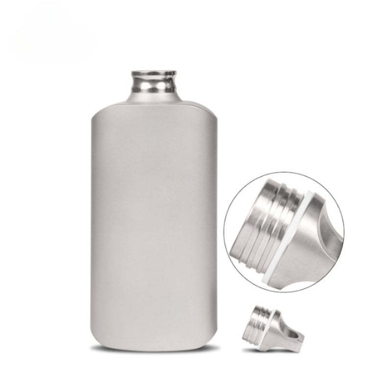 Titanium Water Wine Coffee Tea Bottle Flask-USA Camp Zone