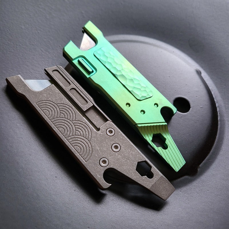 Titanium Alloy Pocket Tactical Paper Cutter Knife