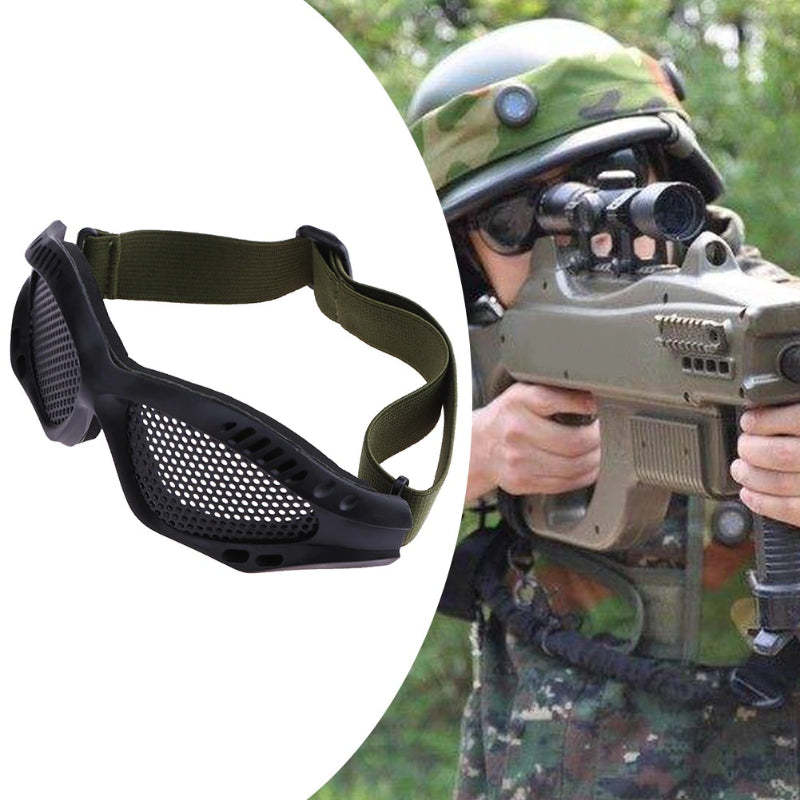 Tactical Eyes Protection Metal Mesh Glasses Goggle For Outdoor-USA Camp Zone
