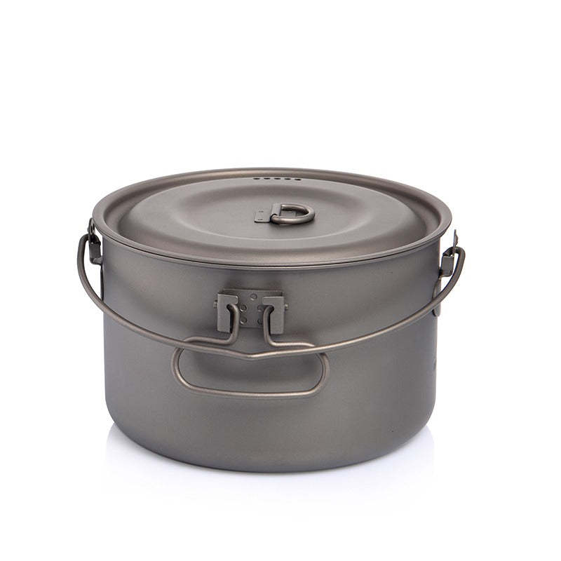 Titanium Cookware Pot With Handle For Camping-USA Camp Zone