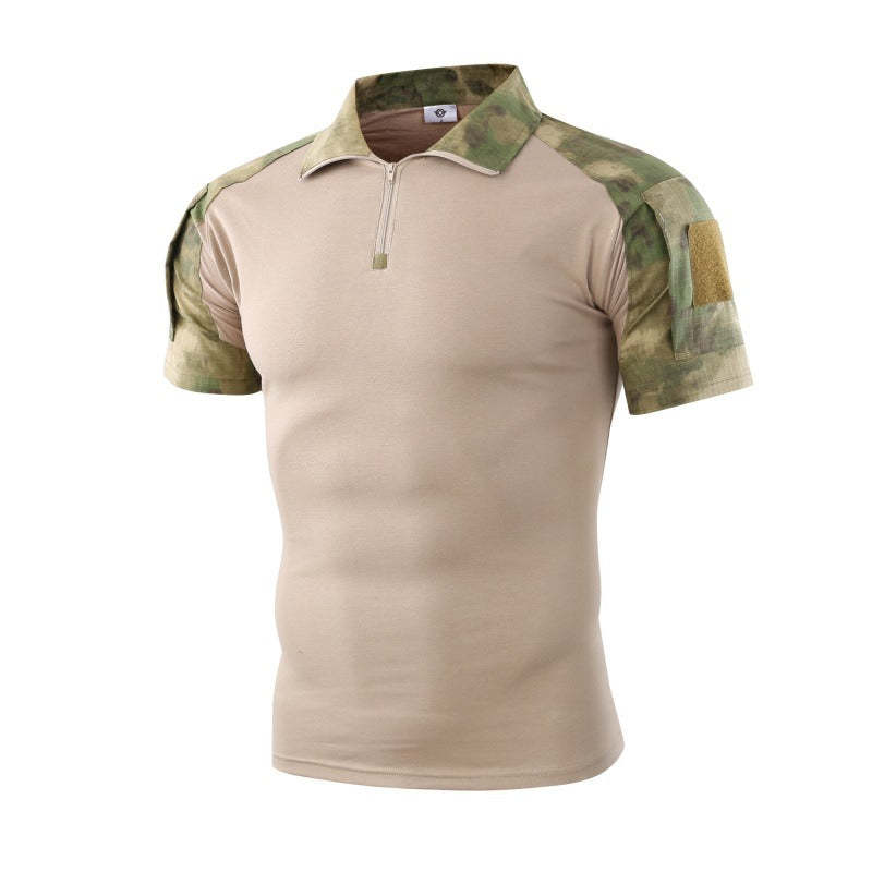 Men's Outdoor Tactical Military Camouflage T-shirt-USA Camp Zone