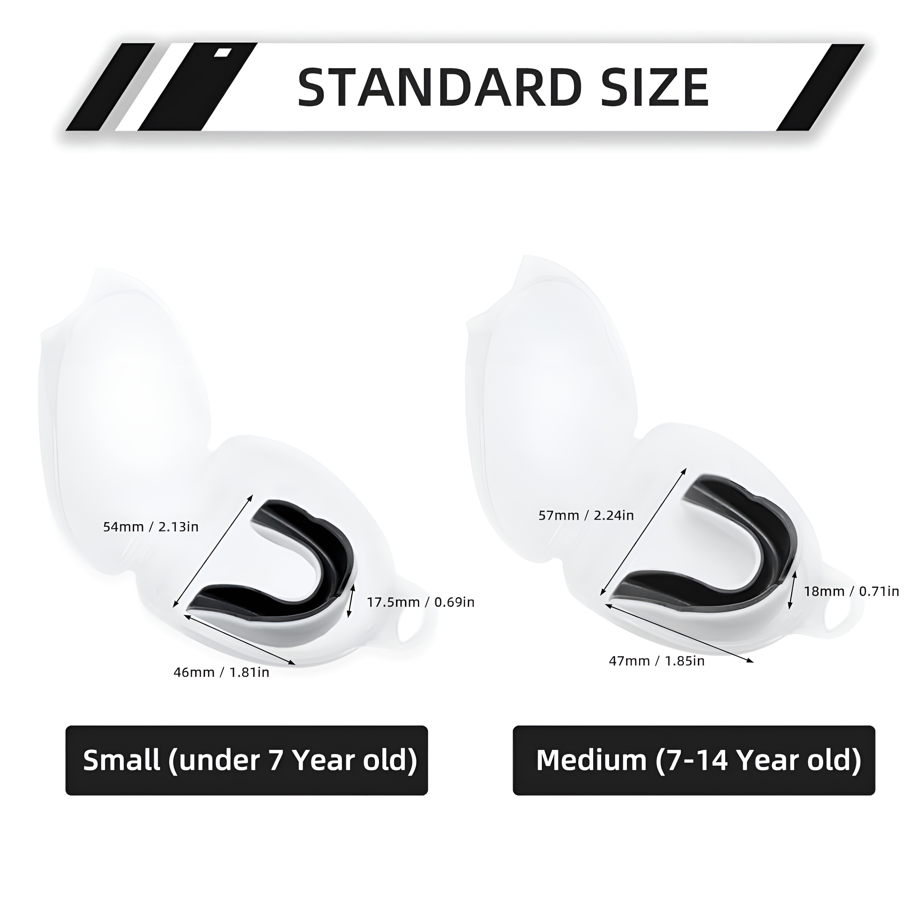 Pack of 5 Kids Youth Sports Mouth Guard