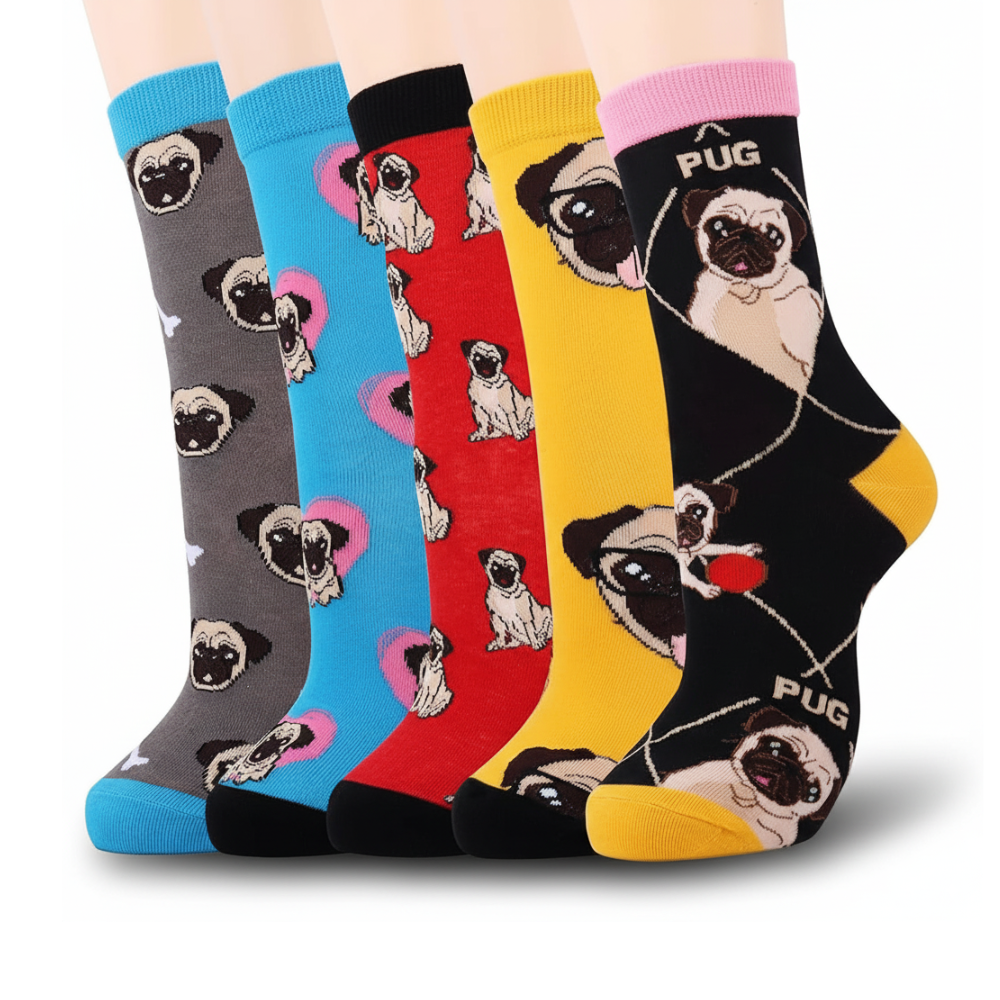 5 Pairs Funny Cute Socks For Women