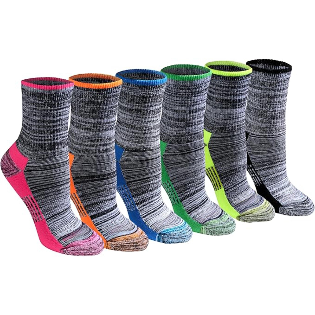 Women Pack Of 6 Moisture Wicking Socks