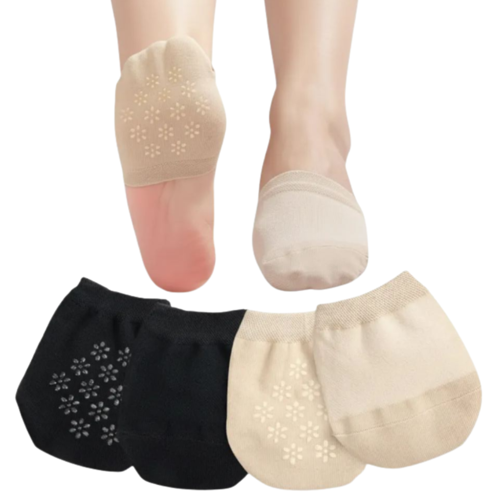 Women Seamless No Show Half Socks Pack Of 4