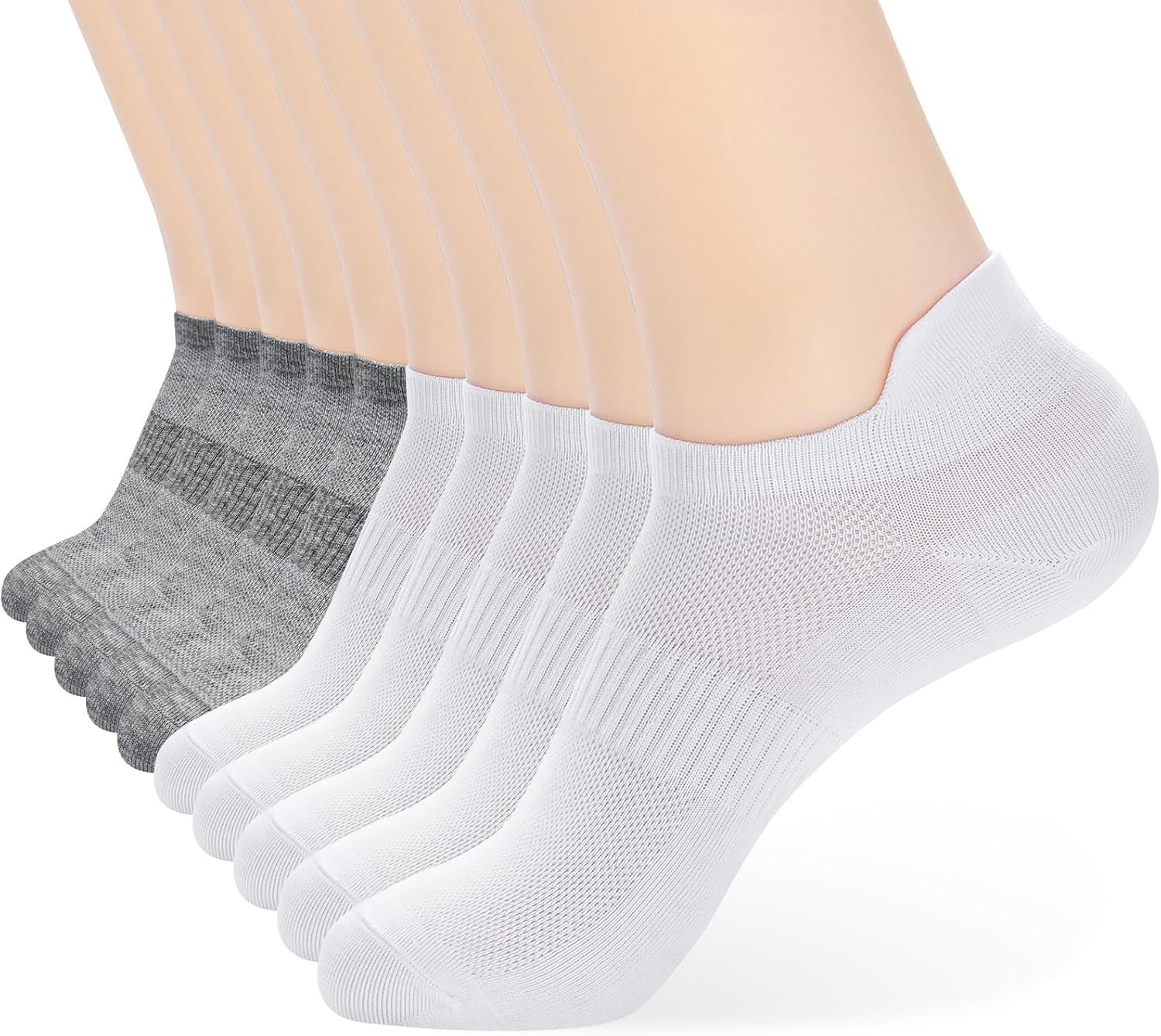 10 Pairs Men and Women Ankle Thin Athletic Running Low Cut Socks
