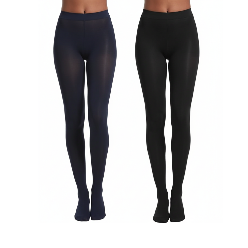 Pack Of 2 Women Super Opaque Control Top Tights