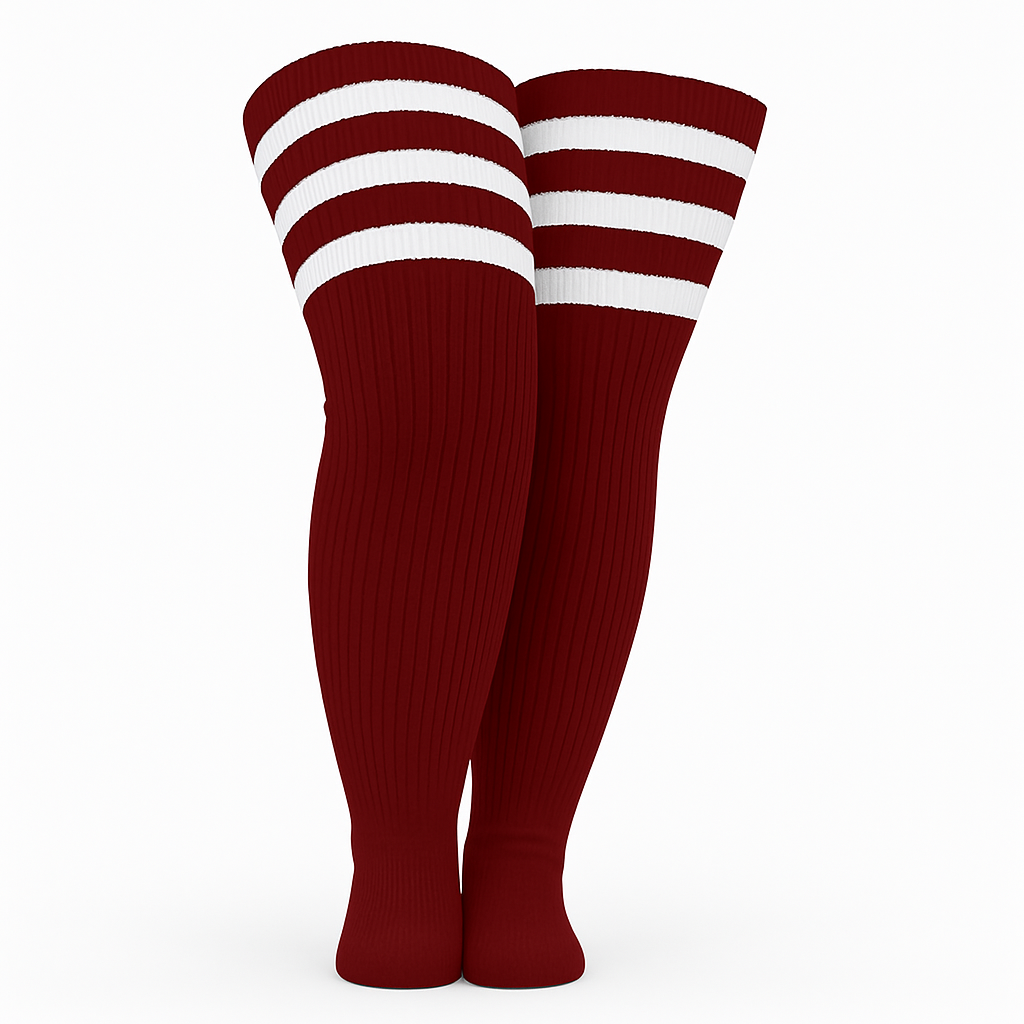 Plus Size Striped High Socks For Women