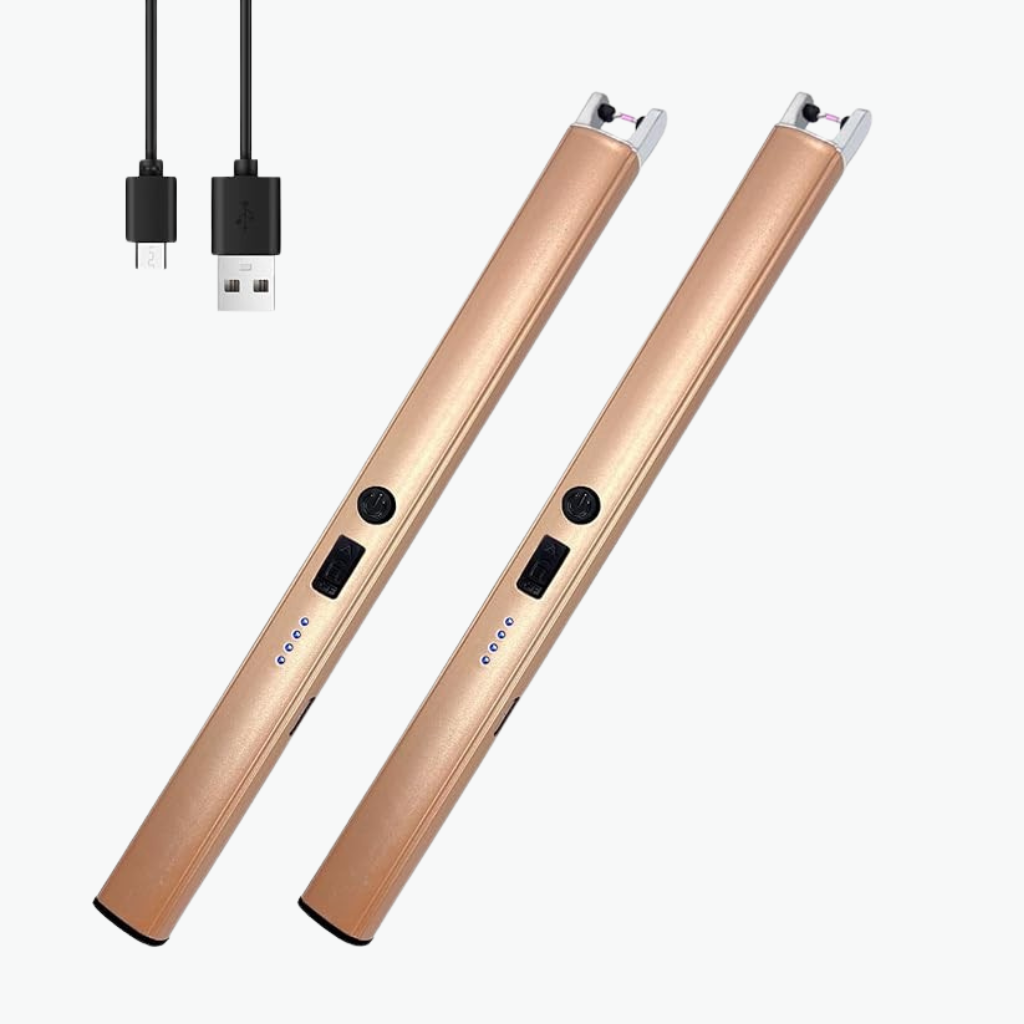 Pack Of 2 Rechargeable Candle Lighter With LED Display