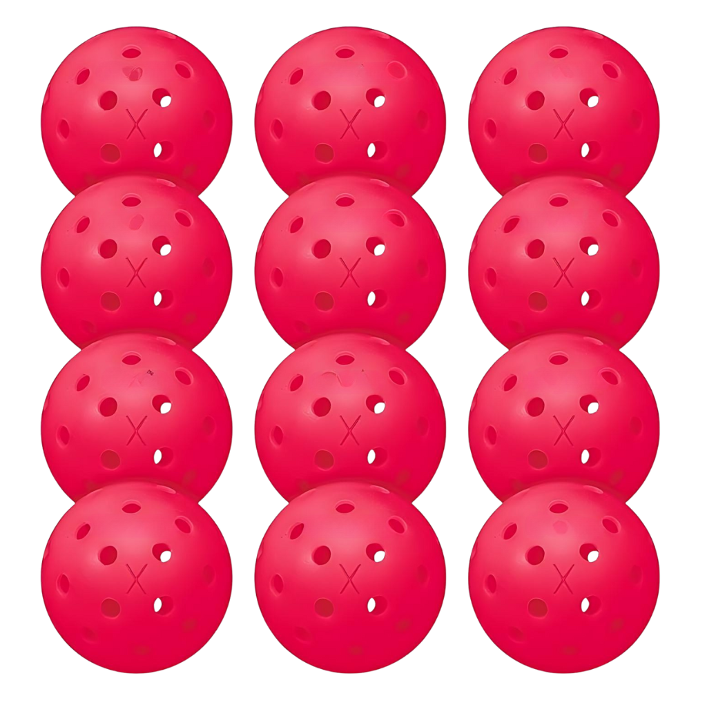 Pack Of 12 Outdoor Sports Pickleballs