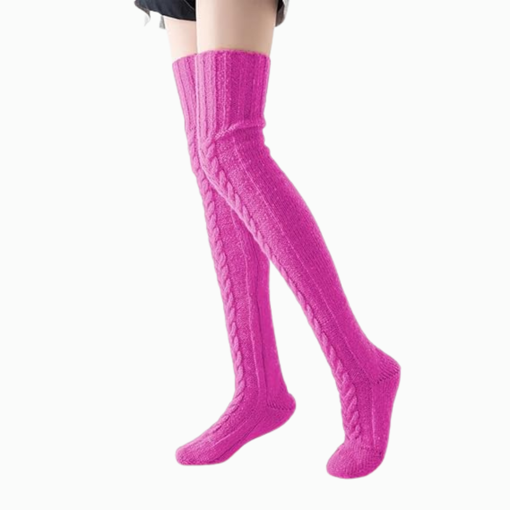 Women Warm Knit Boot Socks For Winter Outfits
