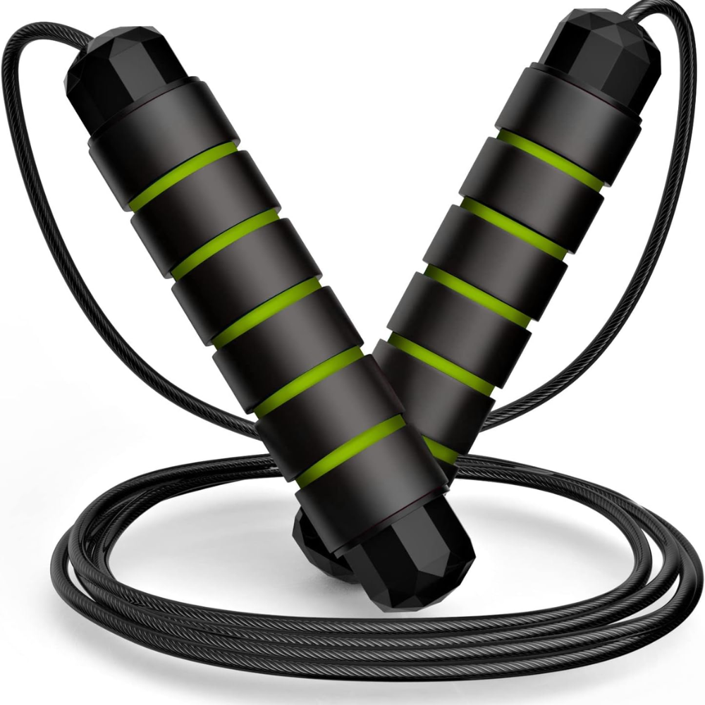 Adjustable Jump Rope With Ball Bearings and Foam Handles For Fitness