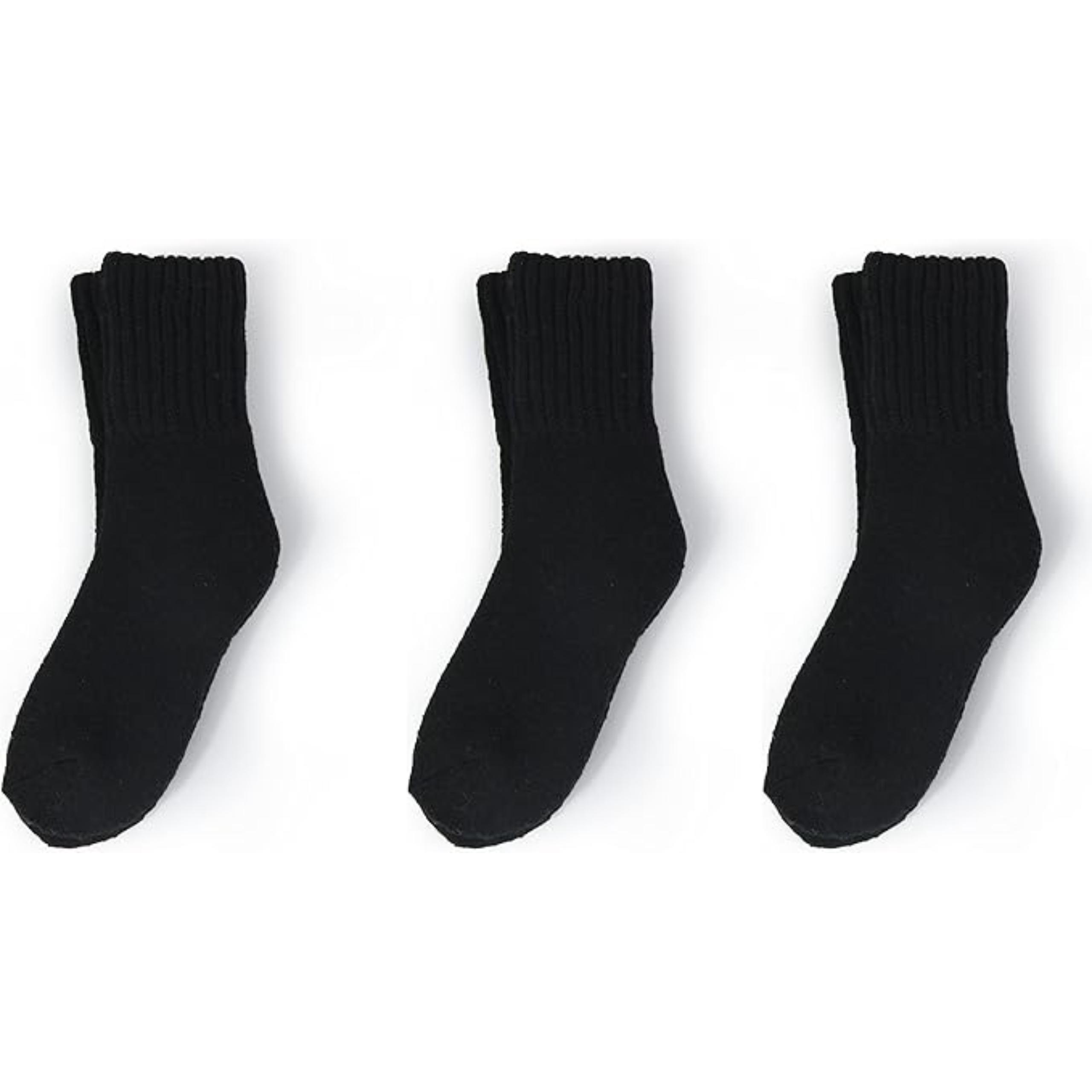 Women Winter Solid Thick Warm Crew Socks