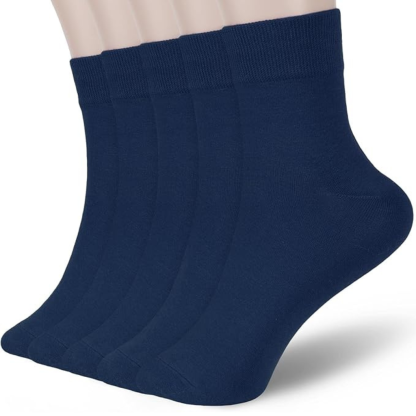 Pack Of 5 Soft Cozy Thin Crew Socks For Women