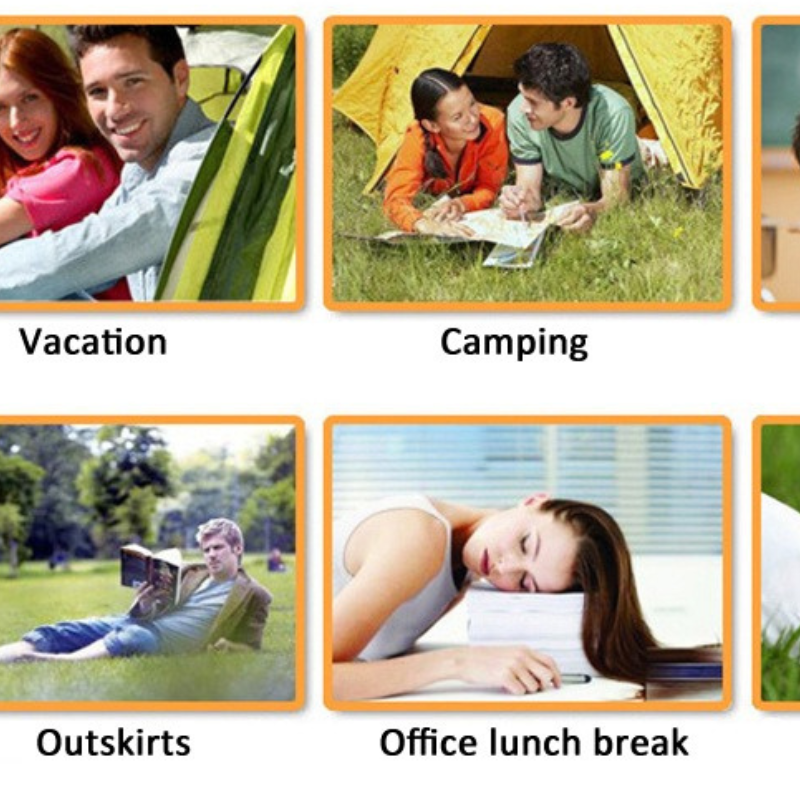 Inflatable Travel Neck Pillow-USA Camp Zone