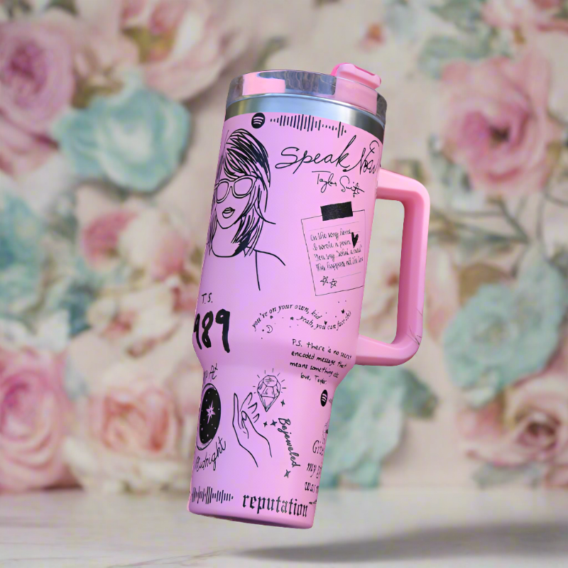 Taylor Swift Printed Limited Edition Insulated Tumbler-USA Camp Zone