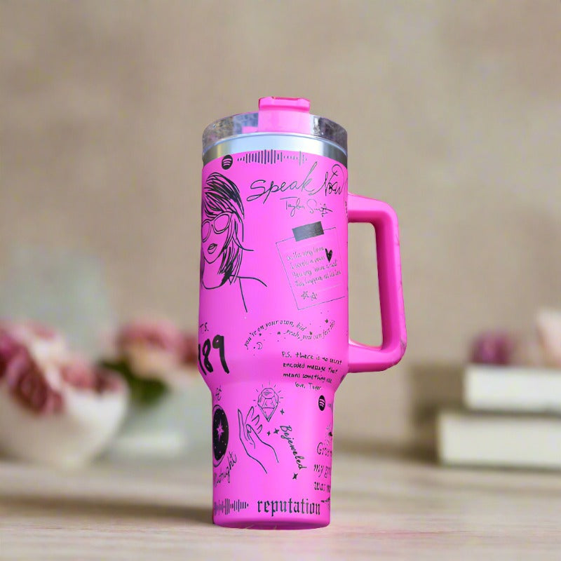 Taylor Swift Printed Limited Edition Insulated Tumbler-USA Camp Zone