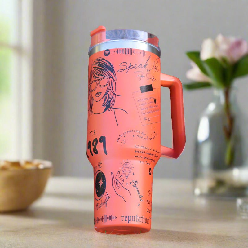 Taylor Swift Printed Limited Edition Insulated Tumbler-USA Camp Zone