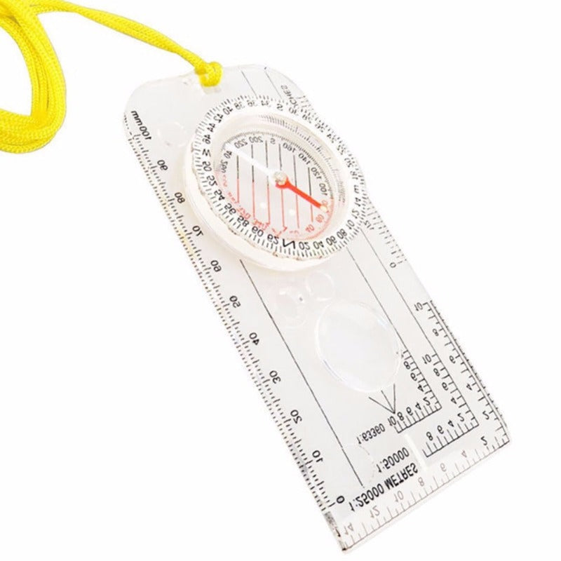 Drawing Scale Compass Folding Map Ruler-USA Camp Zone