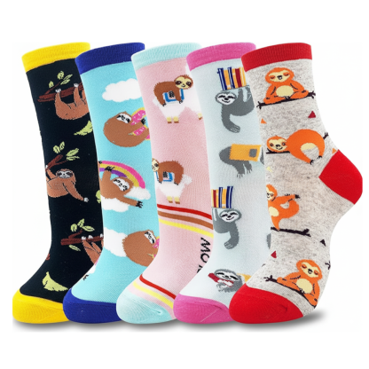 5 Pairs Funny Cute Socks For Women