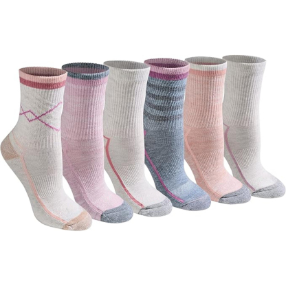 Women Pack Of 6 Moisture Wicking Socks