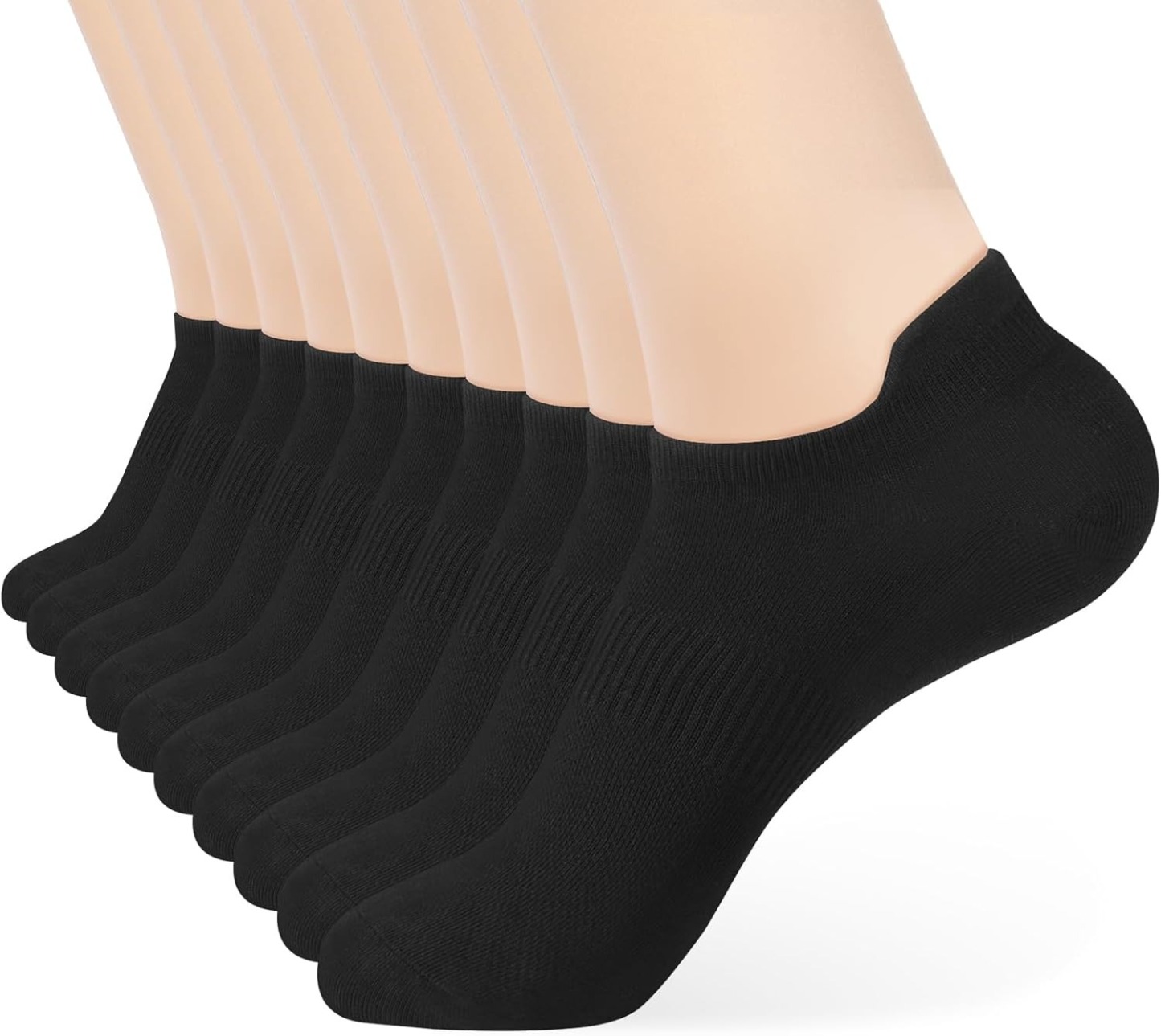 10 Pairs Men and Women Ankle Thin Athletic Running Low Cut Socks