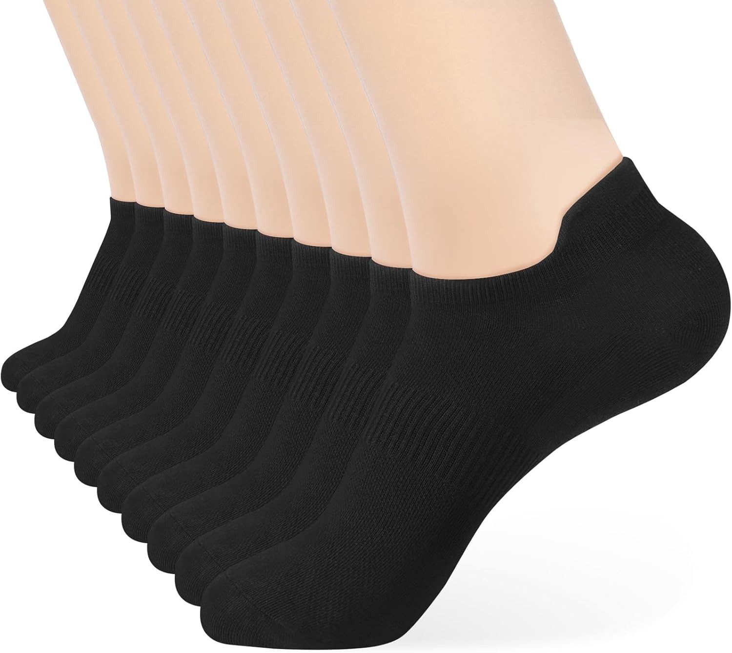 10 Pairs Men and Women Ankle Thin Athletic Running Low Cut Socks
