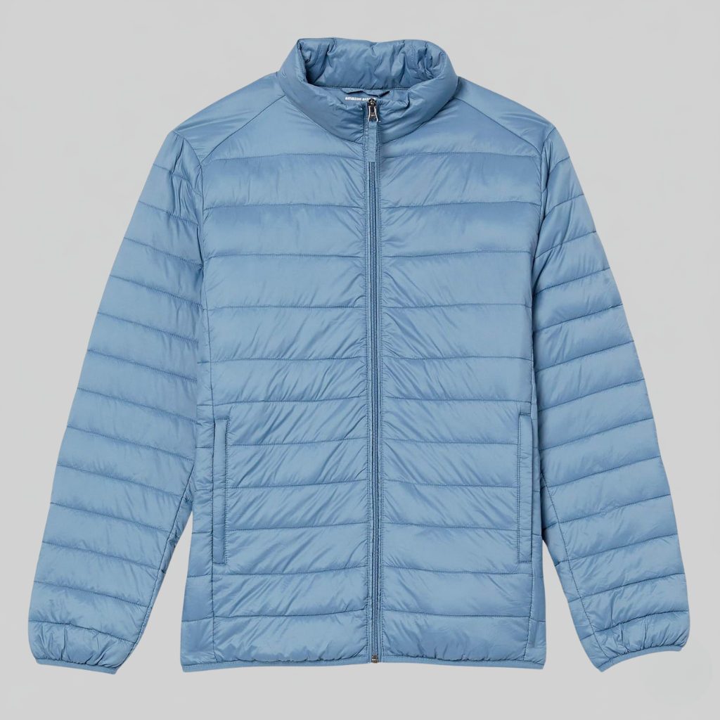 Packable Lightweight Water Resistant Puffer Jacket For Men