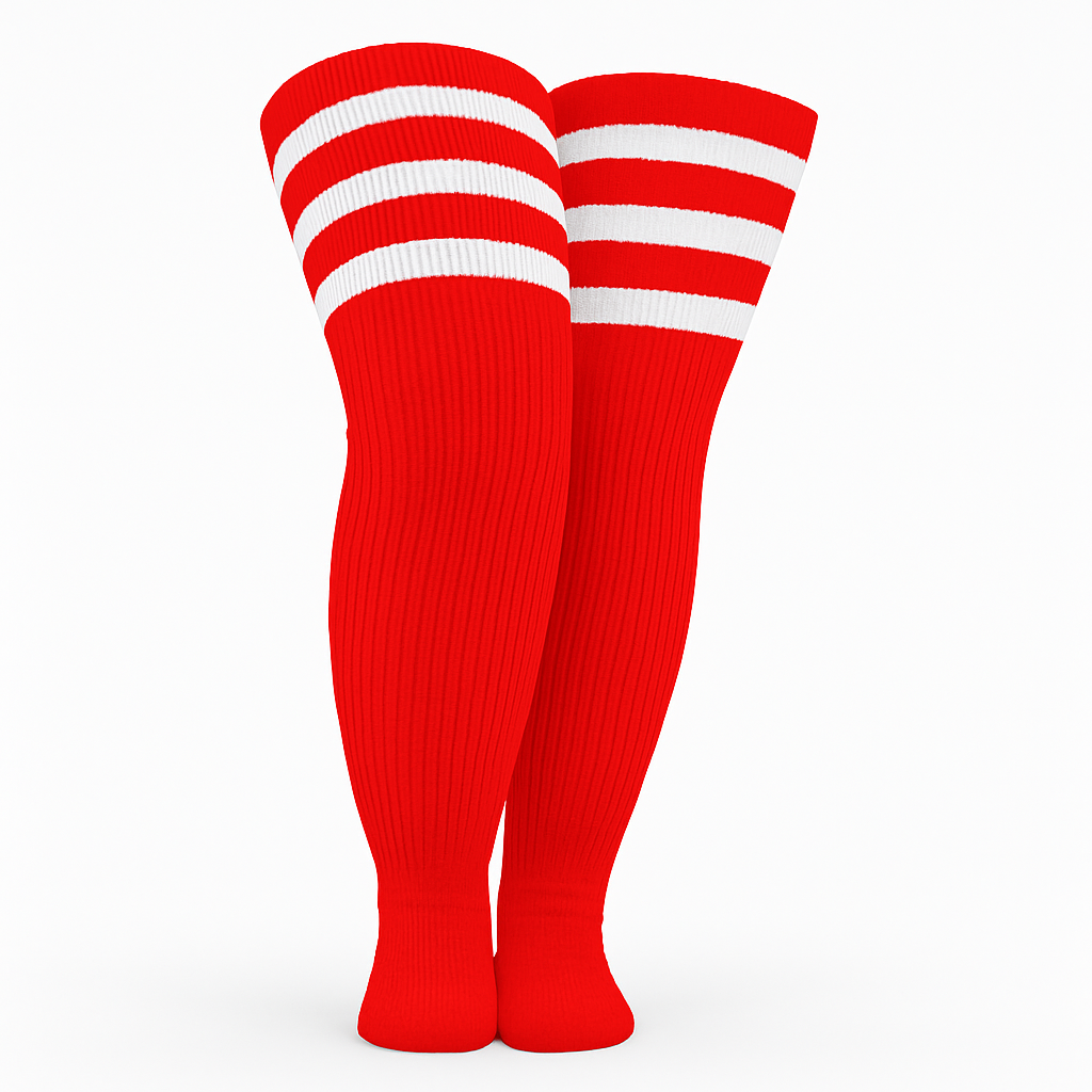 Plus Size Striped High Socks For Women