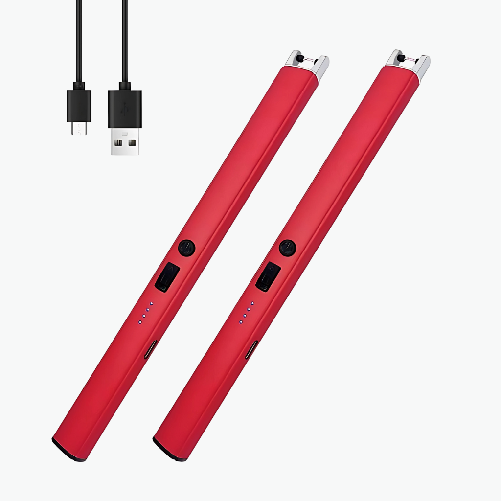 Pack Of 2 Rechargeable Candle Lighter With LED Display