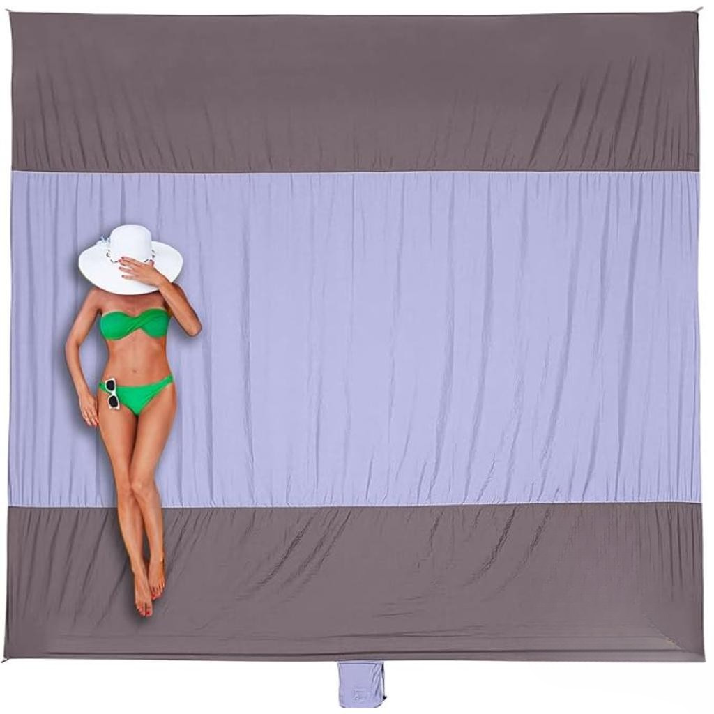 Beach Blanket Waterproof Compact Sand Free Mat
